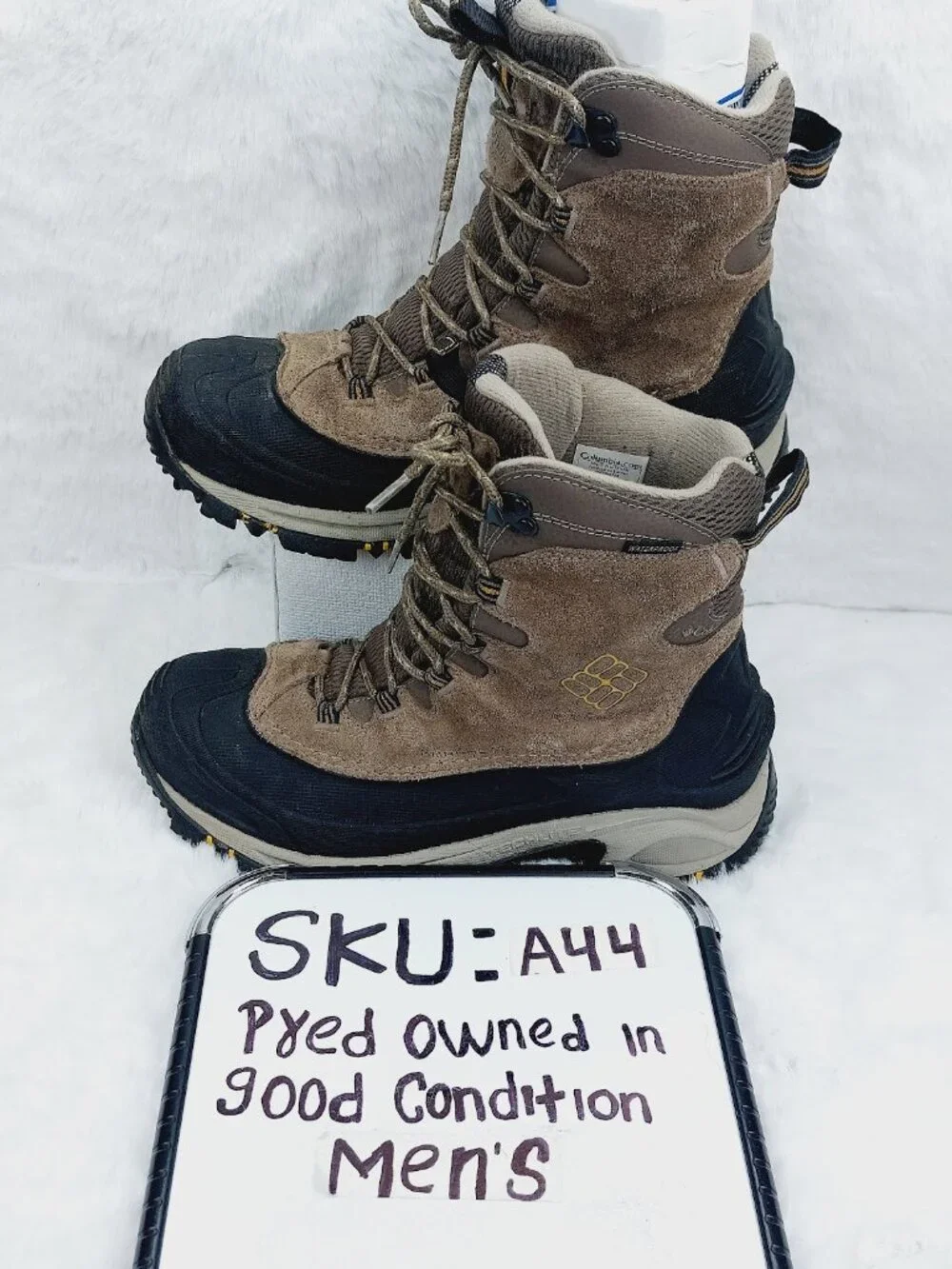 Columbia Men's Taupe Bugaboot III Waterproof Classic Winter Boots Size 8